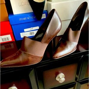 Donna Karen dark brown shoe